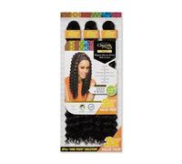 Cherish Trenzas de pelo de ganchillo de 22 pulgadas, paquete económico 3 en 1, color 1