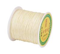 Cheriswelry Cuerda de nailon de 0,5 mm para hacer pulseras de macramé, joyería, chifón limón