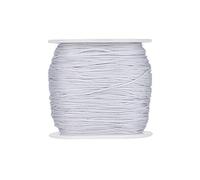 Cheriswelry Cuerda de nailon trenzado de 0,8 mm, color gris claro, para hacer joyas, 90 m