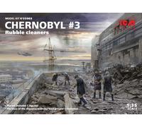 Chernobyl #3. Escombro Limpiadores (5 Figures) 1 :3 5 Plástico Modelo Kit Icm