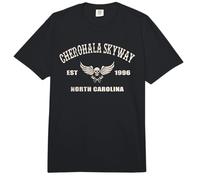 Cherohala Skyway North Carolina Motocicleta Motorista Trail Comfort Colors Adult Heavyweight T-Shirt