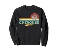 Cherokee Blood Retro Sun Vintage Indian American Tocado Sudadera