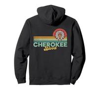 Cherokee Blood Retro Sun Vintage Indian American Tocado Sudadera con Capucha
