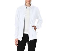 Cherokee Infinity 2391A Chaqueta de enfermera para mujer, con cremallera frontal, tejido elástico en 4 direcciones, M, color blanco