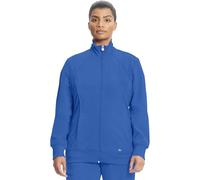 Cherokee Infinity 2391A Chaqueta de enfermera para mujer, con cremallera frontal, tejido elástico en 4 direcciones, XXS, color azul eléctrico (royal)