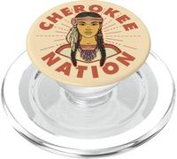 Cherokee Nation Peoples Tribu Orgullosa Mujer Nativa Americana PopSockets PopGrip para MagSafe