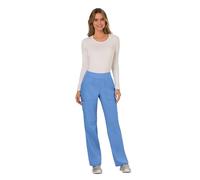 CHEROKEE Pantalones quirúrgicos para mujer, ropa de trabajo, ropa médica, elástico suave, cargo, WWE010, Ciel, XL
