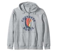 Cherokee Roots Peoples Tocado Tribu Nativa Americana Sudadera con Capucha