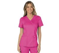 Cherokee Workwear Revolution Women's Mock Wrap Scrub Top