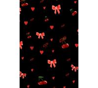 Cherries & Bows Dot Grid Journal: “Dot grid notebook for journaling, planning, drawing & bullet notes.”