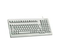 Cherry 19" compact PC keyboard G80-1800 FR, Con cables, USB, PS/2, QWERTY, WindowsTM 2000, XP, Gris claro, 405 x 180 x 44 mm (teclado QWERTY)