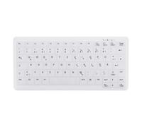 CHERRY AK-C4110 - Teclado desinfectable con Cable, diseño de portátil, Color Blanco