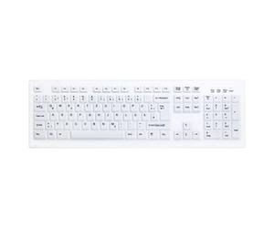 Cherry AK-8100F Teclado USB Lavable Desinfectablei Pad numérico Blanco