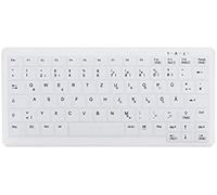Cherry ak-c4110 - teclado desinfectable con cable, diseño de portáti