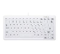 CHERRY AK-C4110 - Teclado higiénico desinfectable con diseño de portátil, Color Blanco
