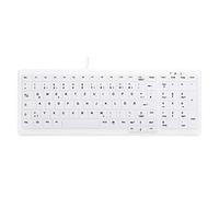CHERRY AK-C7000 - Teclado higiénico desinfectable con Campo numérico, Color Blanco