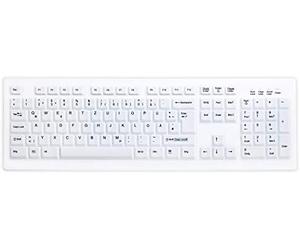 Cherry ak-c8100f-uvs-w/ge teclado usb qwertz alemán blanco