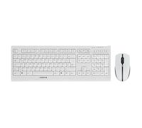 CHERRY Teclado y ratón inalámbricos B.UNLIMITED 3.0 – QWERTZ, pilas recargables, Azul/Blanco-Gris