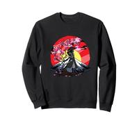 Cherry Blossom Fighter Fujuyama Sunset Japanese Samurai Sudadera