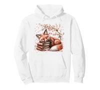 Cherry Blossom Fox Accessories For Girls Who Loves Books Sudadera con Capucha