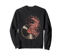 Cherry Blossom Japanese Sakura Surrealista Record Vinyl Music Sudadera