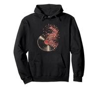 Cherry Blossom Japanese Sakura Surrealista Record Vinyl Music Sudadera con Capucha