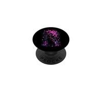 Cherry Blossom Japonés Sakura Surrealista Gato Negro PopSockets PopGrip Adhesivo