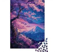 Cherry Blossom Montagne View Set De 1000 Piezas Papel Reciclado Puzzle Familiar Aficionados A Los Fácil Almacenar Rompecabezas Atractivo Horas Entretenimiento 70x50cm/1000pcs