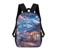 Cherry Blossom Night in Japan -4 Mochilas Impresas En 3D Para Niños 17inch Mochilas De Moda Informales Para El Día A Día, Bolsas De Viaje, Mochilas Informales Para Exteriores Para Niños Y Niñas