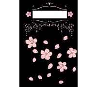 Cherry blossom notebook: Black and pink theme