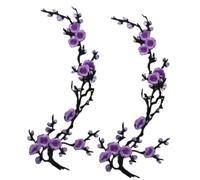 Cherry Blossom Patches, Embroidered Flower Patches for Jackets, Jeans, Backpacks, Dresses, Hats & DIY Clothing Repair and Decoration (#N)