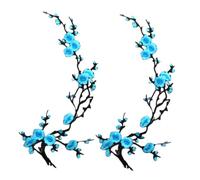 Cherry Blossom Patches, Embroidered Flower Patches for Jackets, Jeans, Backpacks, Dresses, Hats & DIY Clothing Repair and Decoration (#Y)