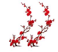 Cherry Blossom Patches, Embroidered Flower Patches for Jackets, Jeans, Backpacks, Dresses, Hats & DIY Clothing Repair and Decoration (#G)