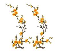 Cherry Blossom Patches, Embroidered Flower Patches for Jackets, Jeans, Backpacks, Dresses, Hats & DIY Clothing Repair and Decoration (#S)