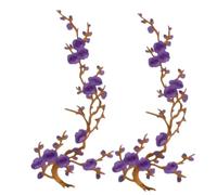 Cherry Blossom Patches, Embroidered Flower Patches for Jackets, Jeans, Backpacks, Dresses, Hats & DIY Clothing Repair and Decoration (#O)