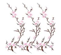 Cherry Blossom Patches Floral Embroidery Applique For DIY Crafts (#C (3Pcs))