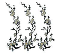 Cherry Blossom Patches Floral Embroidery Applique For DIY Crafts (#J (3Pcs))