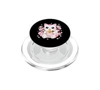 Cherry Blossom Ramen Cat Kawaii Anime japonés Fideos Sakura PopSockets PopGrip para MagSafe