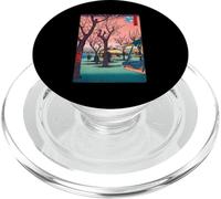 Cherry Blossom Sakura - Impresión Japonesa en Madera - Sunset Art PopSockets PopGrip para MagSafe