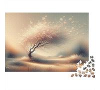 Cherry Blossom Serenity-2 Puzzles Imposible,desafío para Adultos Juego Educativo 1000 Piezas Obra De Arte De Juego De para Adultos Y Niños A Partir De 12 Años 38x26cm/1000pcs