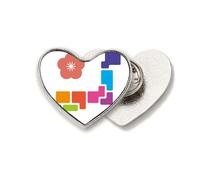 Cherry Blossom Tokyo City Achievement Culture - Broche de metal con diseño de corazón