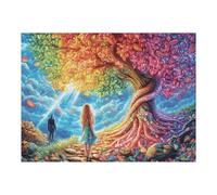 Cherry Blossom Tree Forest Wild Nature Puzzle 500 Piezas Regalo Familiar Happy Time Rompecabezas 3D Obra De Arte para Hombres Y Mujeres DIY Creativo Aliviar Estrés 500 PCS