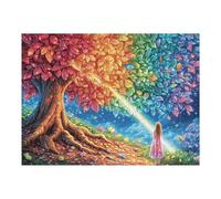 Cherry Blossom Tree Forest Wild Nature Puzzles 500 Piezas Maquetas 3D Educativas Profesionales Tiempo Feliz Rompecabezas para Familia Construir DIY Moderno Aliviar Estrés Decoración 500 PCS
