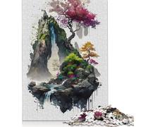 Cherry Blossoms 1 Puzzle Imposible,desafío para Adultos Juego Educativo 1000 Piezas Obra De Arte De Juego De para Adultos Y Niños 1000pcs (75x50cm)
