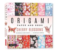 Cherry Blossoms Origami Paper and Book: 20 Easy Models with 96 High Quality Folding Sheets (Double-Sided)