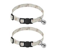 Cherry Blossoms Paris - Collares vintage para mascotas, paquete de 2 collares para cachorros, longitud ajustable de 10.6 a 17.1 pulgadas