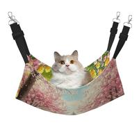 Cherry Blossoms Spring Pink Flowers - Hamaca para mascotas con estampado de flores rosas - Hamaca para dormir para gatos, conejos, hurones, cachorros, animales pequeños