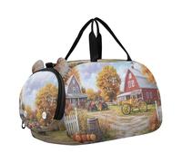 Cherry Blossoms Waterfalls - Bolsa de viaje para niñas con correa para el hombro, Escena rural, Classic