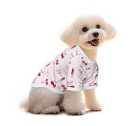 Cherry Bow Fete - Camiseta de algodón suave para perros pequeños y gatos | 100 % algodón que descansa suavemente en la piel sensible; suéter elástico transpirable para perros y gatos pequeños