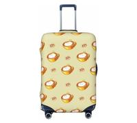 Cherry Cake - Funda de equipaje de viaje para equipaje de 18 a 32 pulgadas, lavable, resistente a los arañazos, Café de gato de dibujos animados, XL